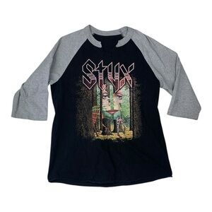 Vintage Styx the grand illusion concert tee women's medium mens small band 70s